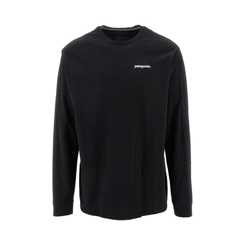 Patagonia Patagonia P-6 Logo Long-sleeved T-shirt Black - World Class Fashion