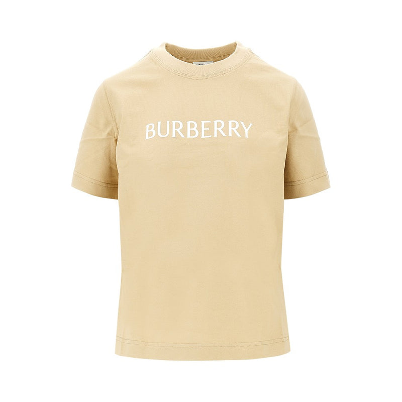 Burberry Burberry Logo Print T-shirt Beige Women - World Class Fashion