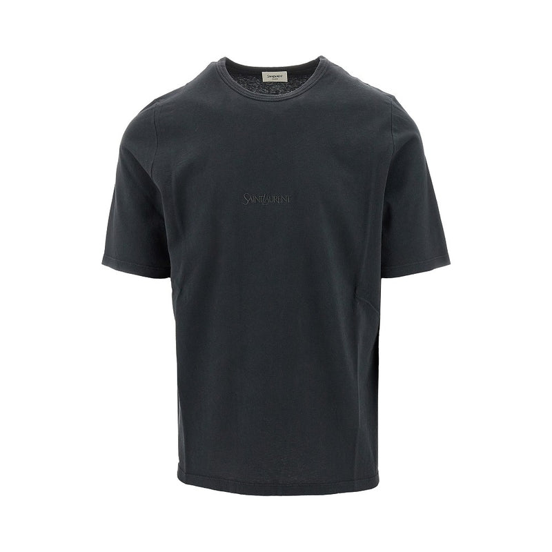 Saint Laurent Saint Laurent Embroidery T-shirt Black Men - World Class Fashion