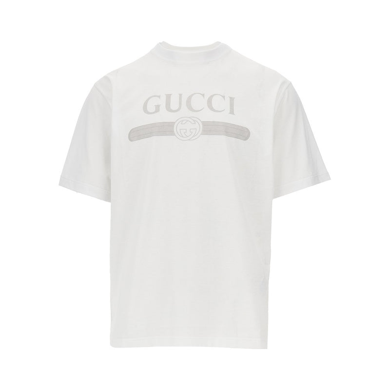 Gucci Gucci Logo Print T-shirt White Men - World Class Fashion