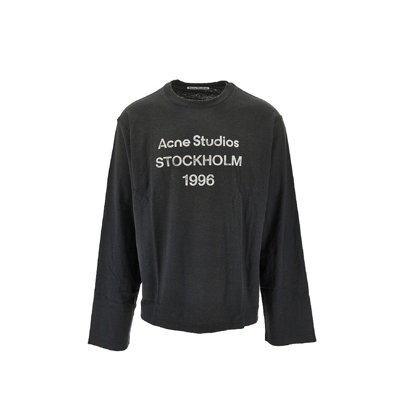 Acne Acne Long-sleeved T-shirt With Logo Print - World Class Fashion