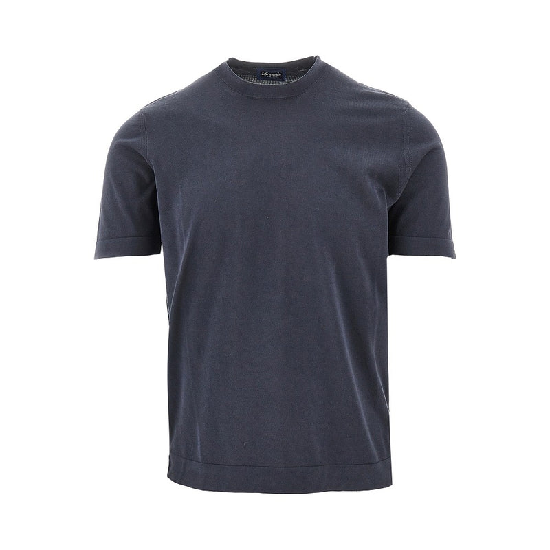 Drumohr Drumohr Cotton Knit T-shirt Blue Men - World Class Fashion