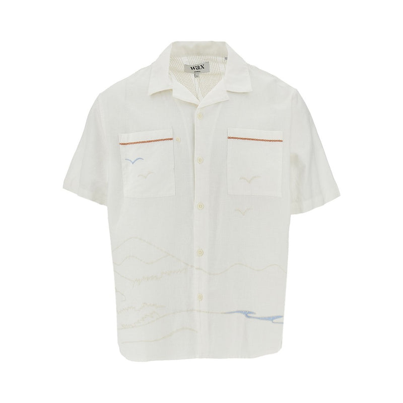 Wax London Wax London Didcot Embroidered Shirt White - World Class Fashion