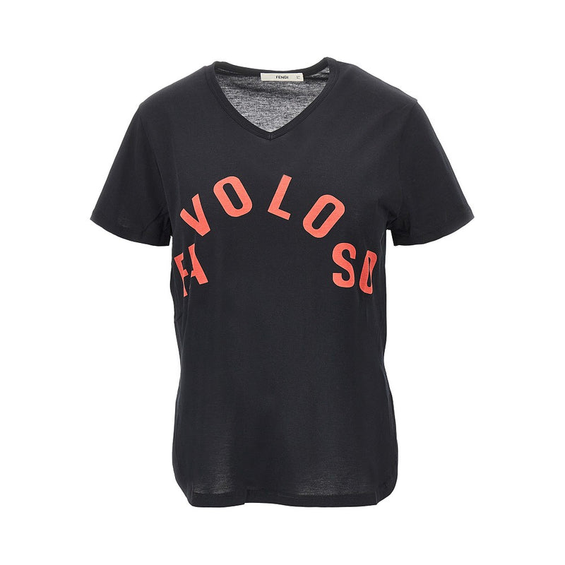 Fendi Fendi 'Favoloso' Print T-shirt Black Women - World Class Fashion