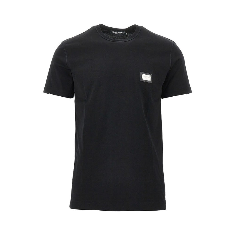Dolce&gabbana Dolce&gabbana Logo Plate T-shirt Black Men - World Class Fashion