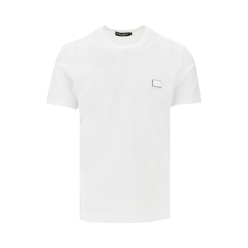 Dolce&gabbana Dolce&Gabbana Logo Plate T-shirt White Men - World Class Fashion