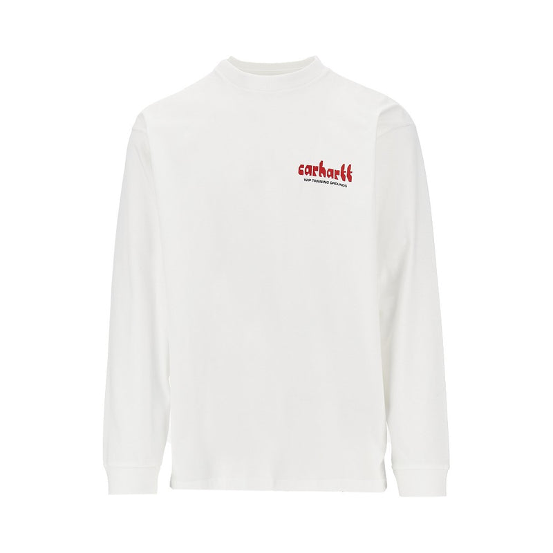 Carhartt WIP Carhartt WIP Framework Long Sleeved T-shirt White - World Class Fashion