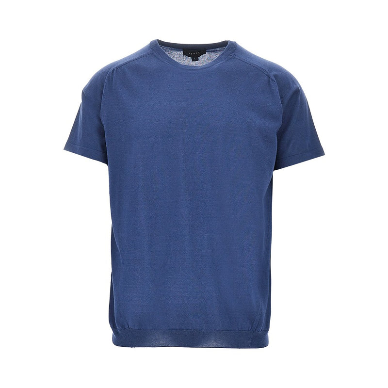 Sease Sease Cotton Knit T-shirt Blue Men - World Class Fashion