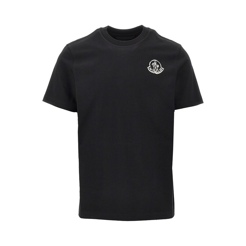Moncler Moncler Chest Logo Print T-shirt Black Men - World Class Fashion
