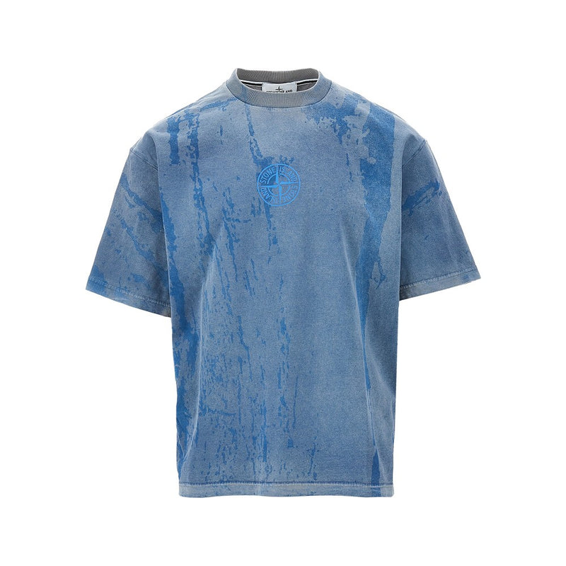 Stone Island Stone Island Laser Colour Garment Dyed T-shirt Blue - World Class Fashion