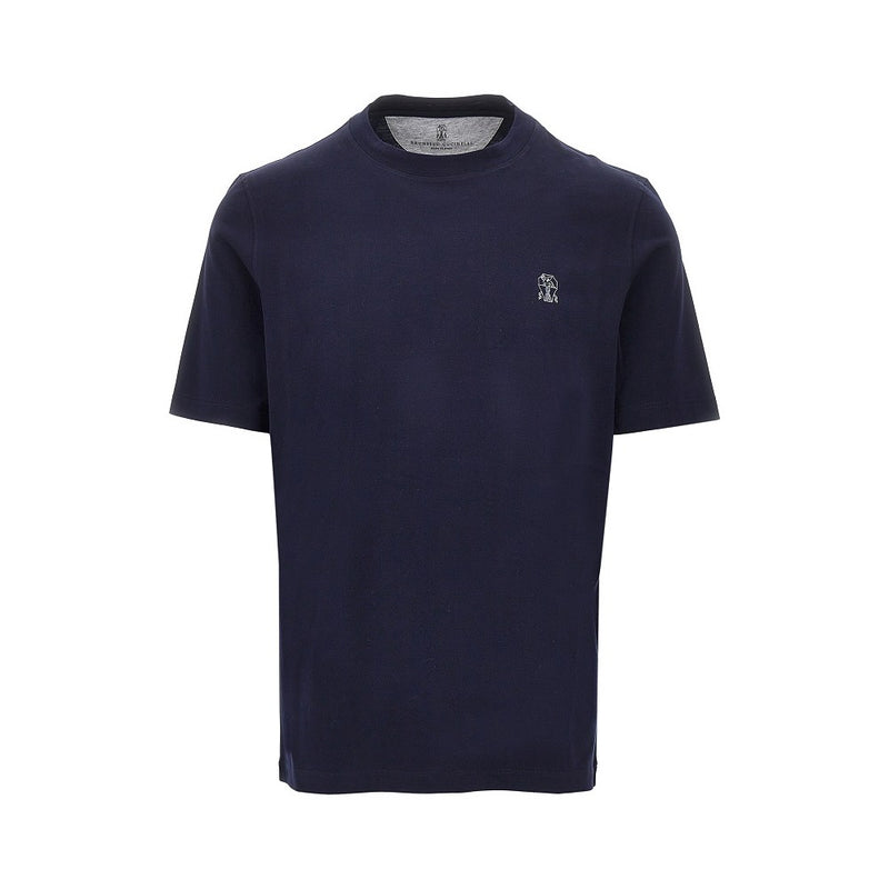 Brunello Cucinelli Brunello Cucinelli Jersey T-shirt Blue Men - World Class Fashion