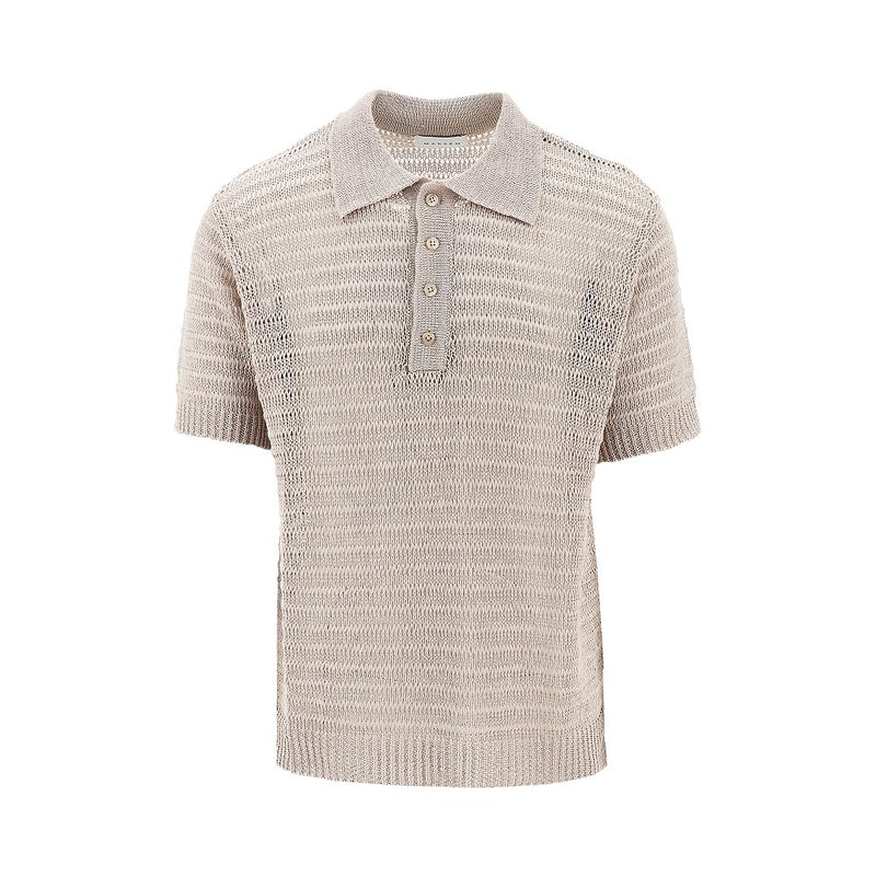 Marsem Marsem Linen Knitted Polo Shirt - World Class Fashion