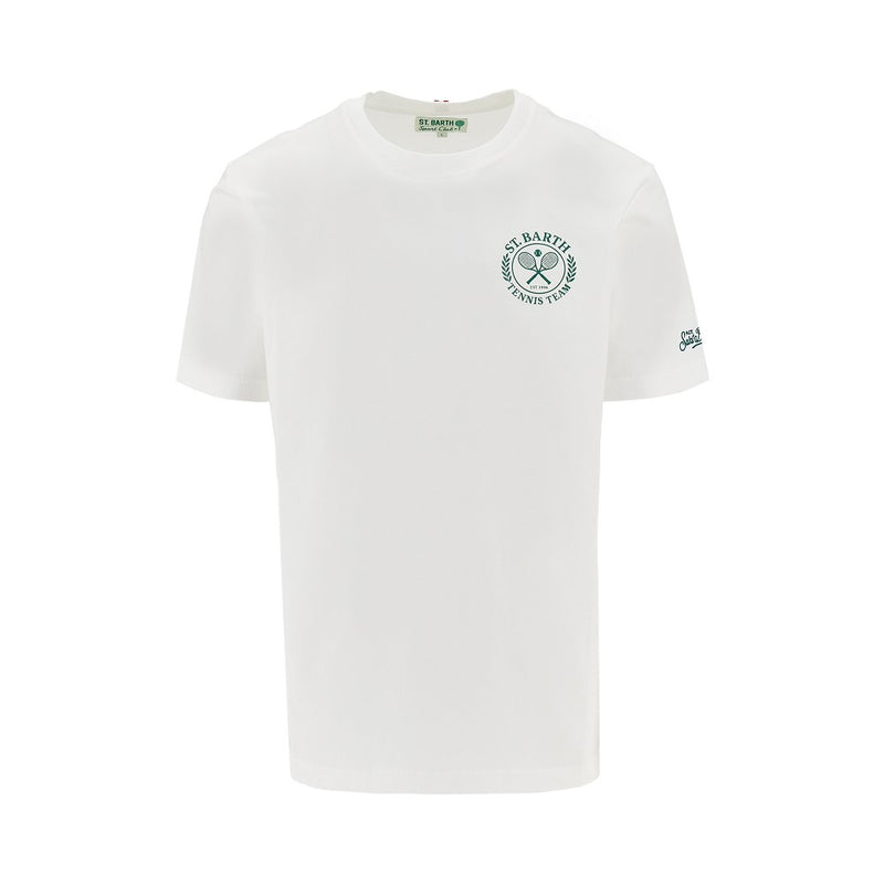 MC2 Saint Barth MC2 Saint Barth Tennis Team Print T-shirt White - World Class Fashion