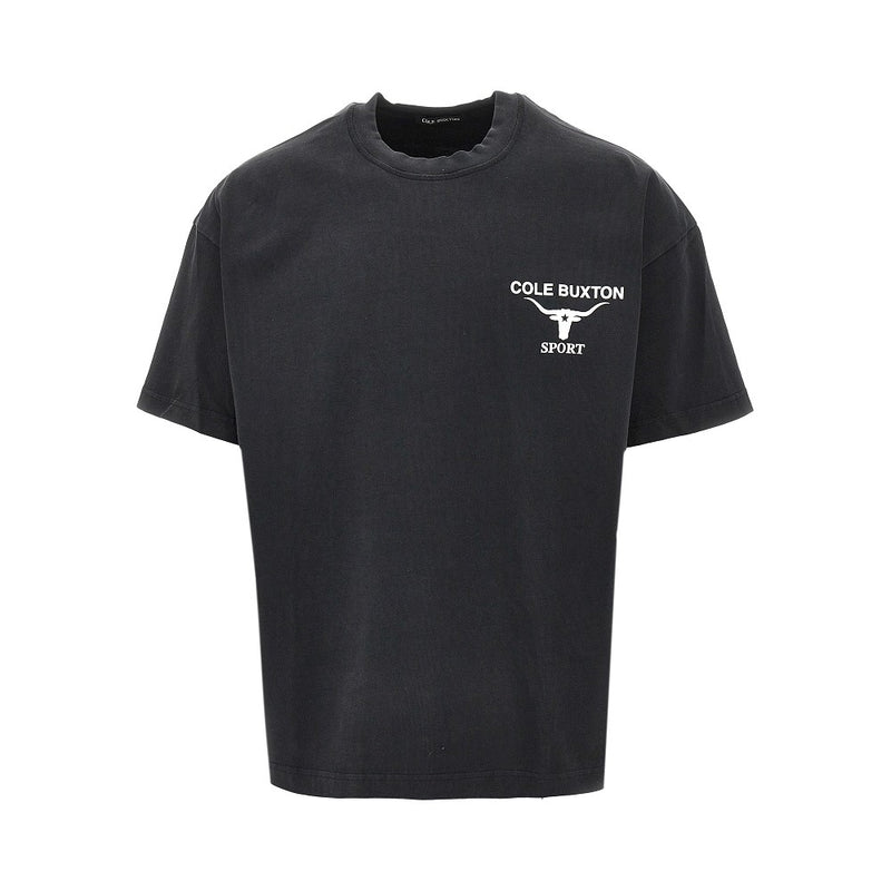 Cole Buxton Cole Buxton 'Longhorn' Print T-shirt Black - World Class Fashion