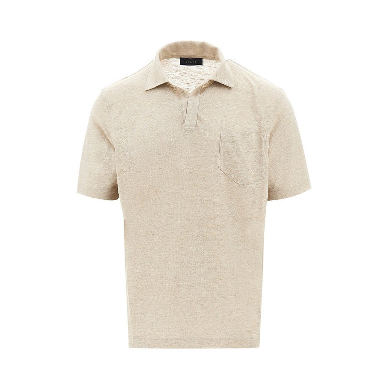 Sease Sease Crew Hemp Polo Shirt Beige - World Class Fashion