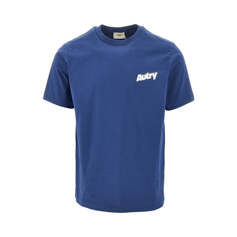 Autry Autry Logo Print T-shirt Blue Men - World Class Fashion