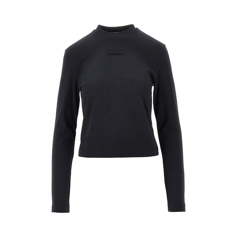Jacquemus Jacquemus Gros Grain Long-sleeved T-shirt Black - World Class Fashion