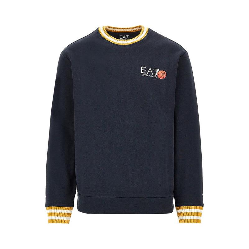 Ea7 Ea7 Cotton Sweatshirt With Logo Print - World Class Fashion