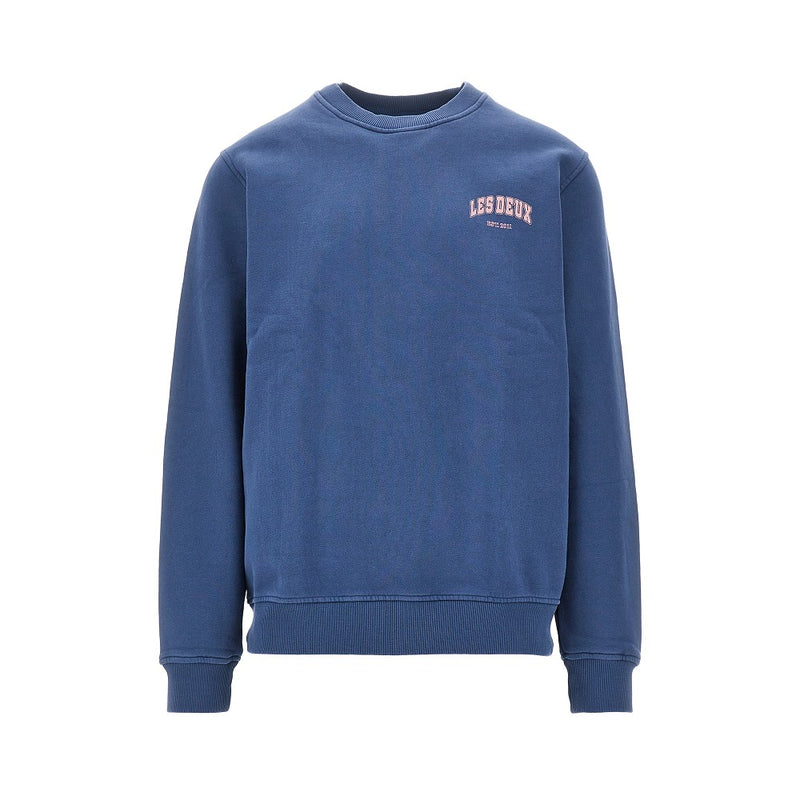 Les Deux Les Deux Brady Hoop Crewneck Sweatshirt Blue - World Class Fashion