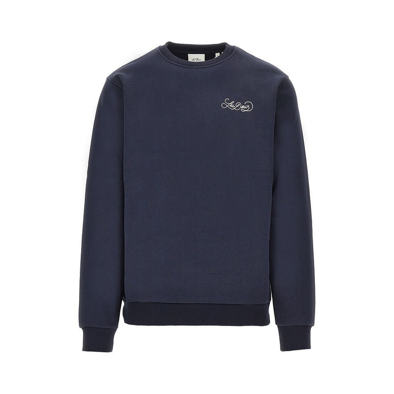Les Deux Les Deux Cotton Sweatshirt Blue Men - World Class Fashion