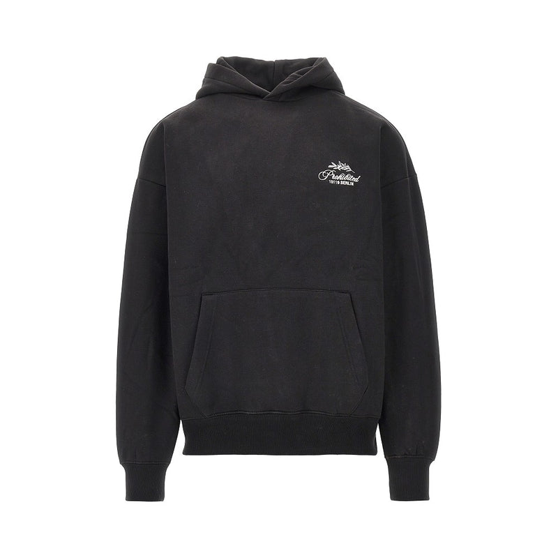 Prohibited Prohibited PB Leaf Embroidered Hoodie Black - World Class Fashion