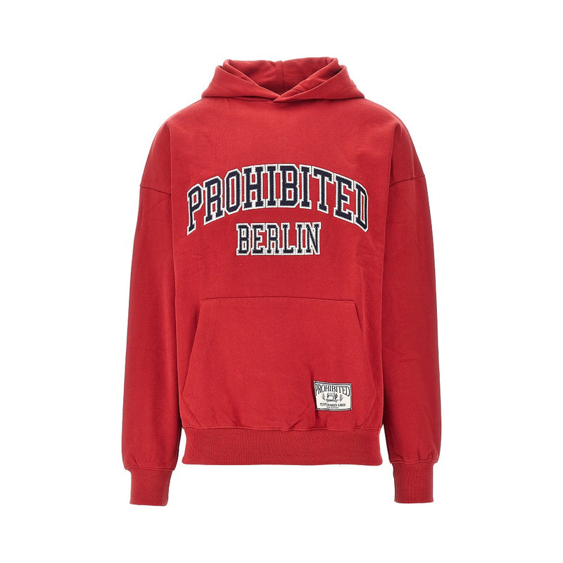 Prohibited Prohibited College Hoodie Red Men - World Class Fashion