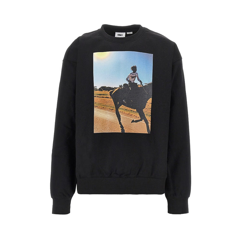 Obey Obey 'Trial Ride' Print Sweatshirt Black Men - World Class Fashion