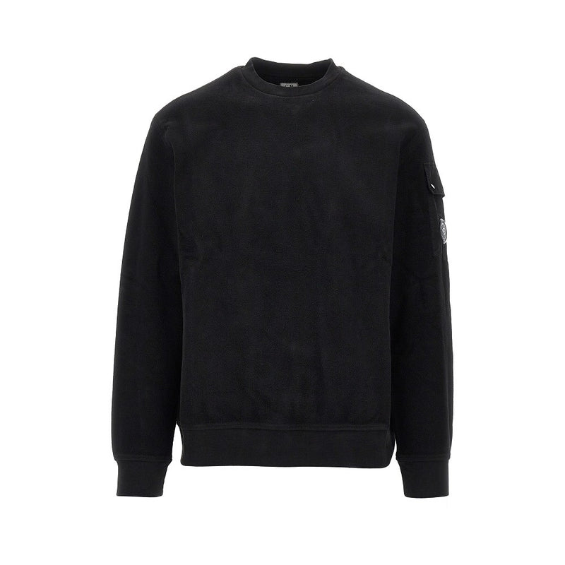 Cp Company Cp Company Crewneck Cotton Sweatshirt Black - World Class Fashion