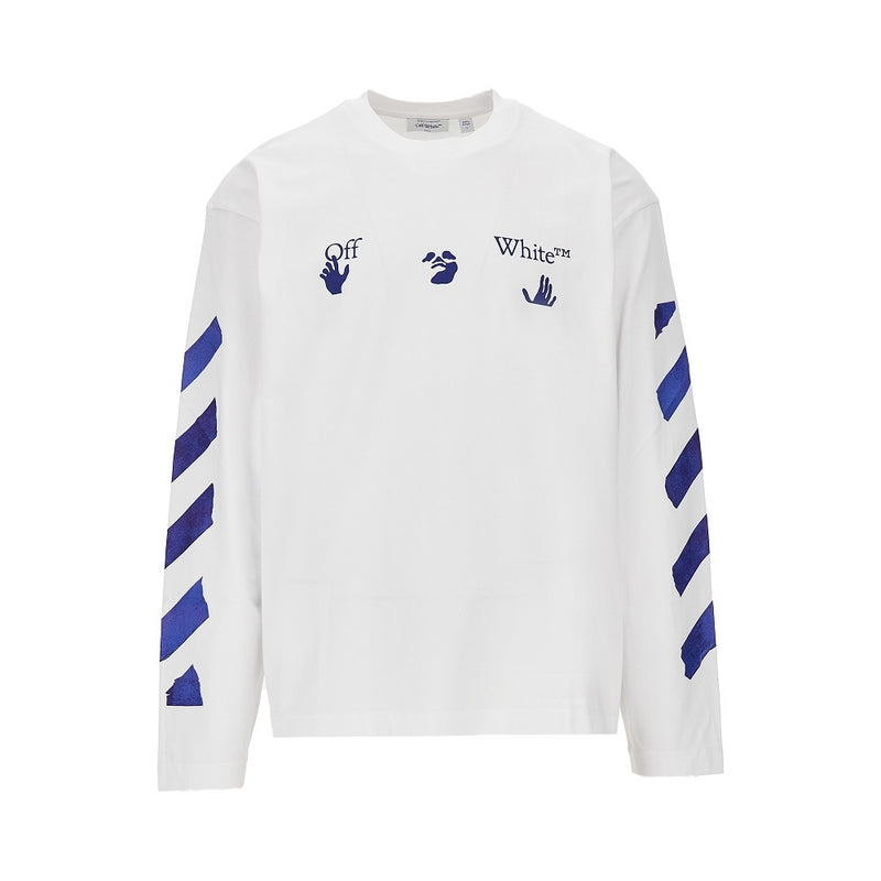 Off-White Off-White Bacco Arrow Skate Cotton T-shirt White - World Class Fashion