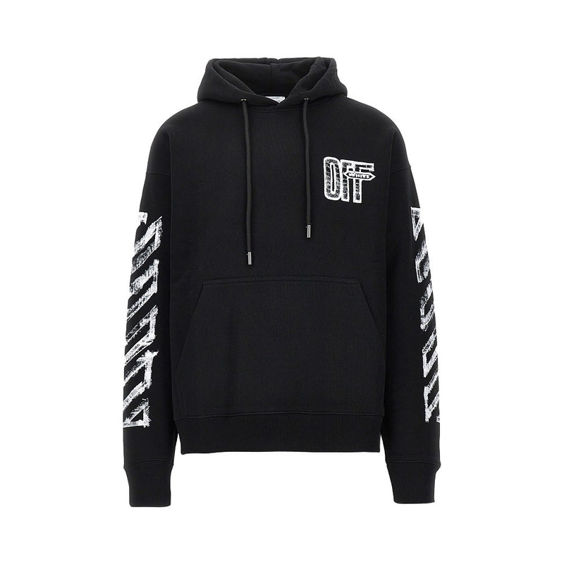 Off-White Off-White Motion Arrow Skate Hoodie Black - World Class Fashion