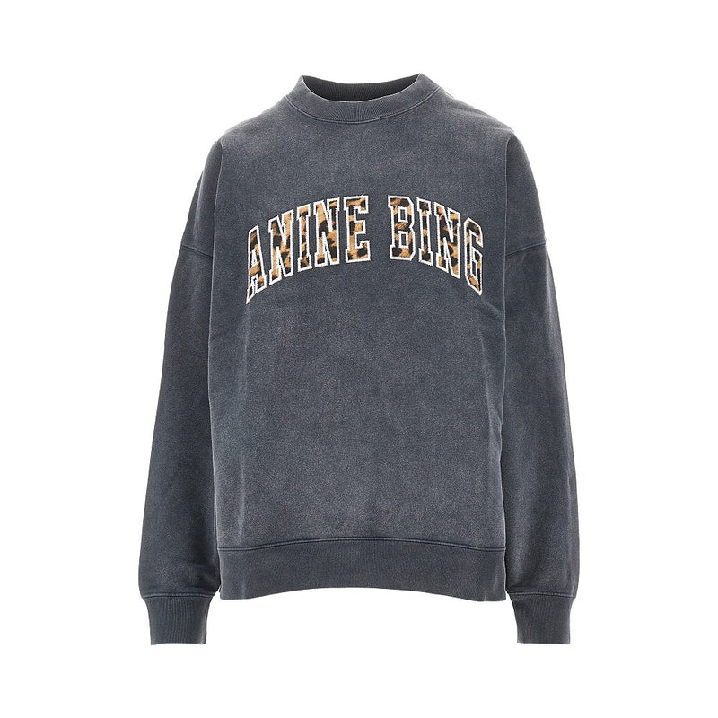 Anine Bing Anine Bing Miles Crewneck Sweatshirt Grey - World Class Fashion