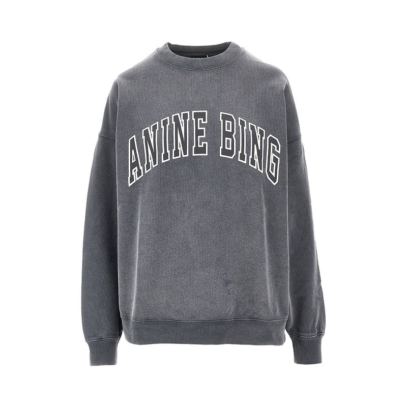 Anine Bing Anine Bing Miles Crewneck Sweatshirt Grey Women - World Class Fashion
