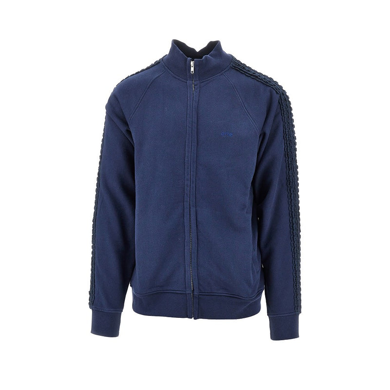 Arte Arte Flora Trim Full-zip Sweatshirt Blue - World Class Fashion