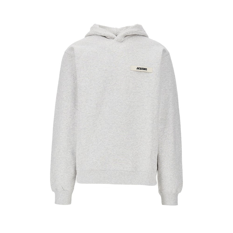 Jacquemus Jacquemus Gros Grain Hoodie Grey Men - World Class Fashion