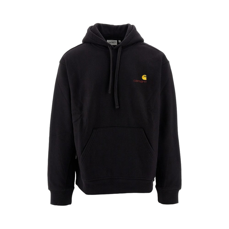 Carhartt WIP Carhartt WIP American Script Hoodie Black - World Class Fashion