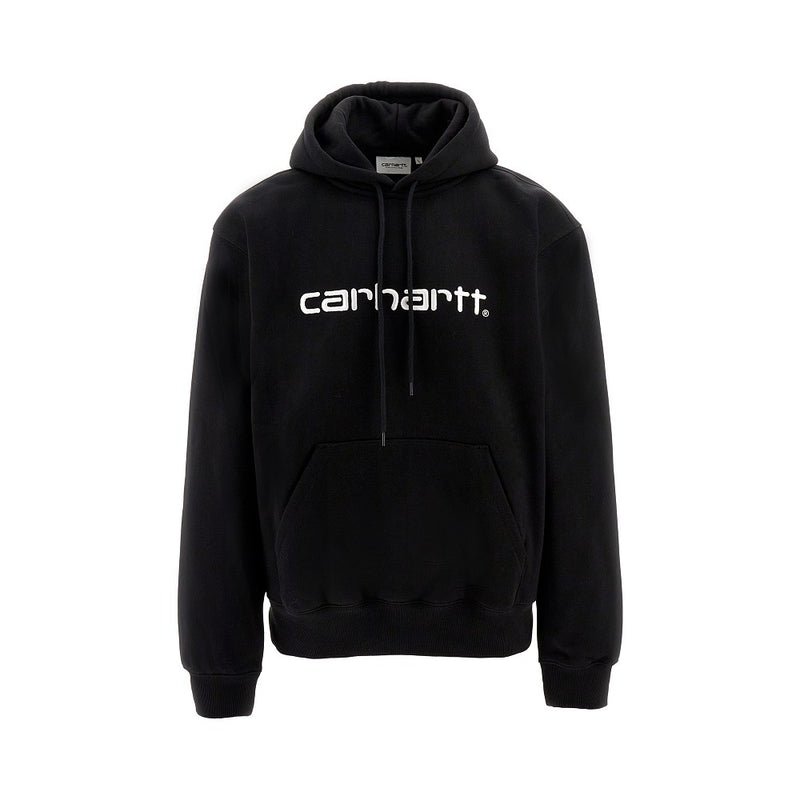 Carhartt WIP Carhartt WIP Logo Embroidery Hoodie Black - World Class Fashion