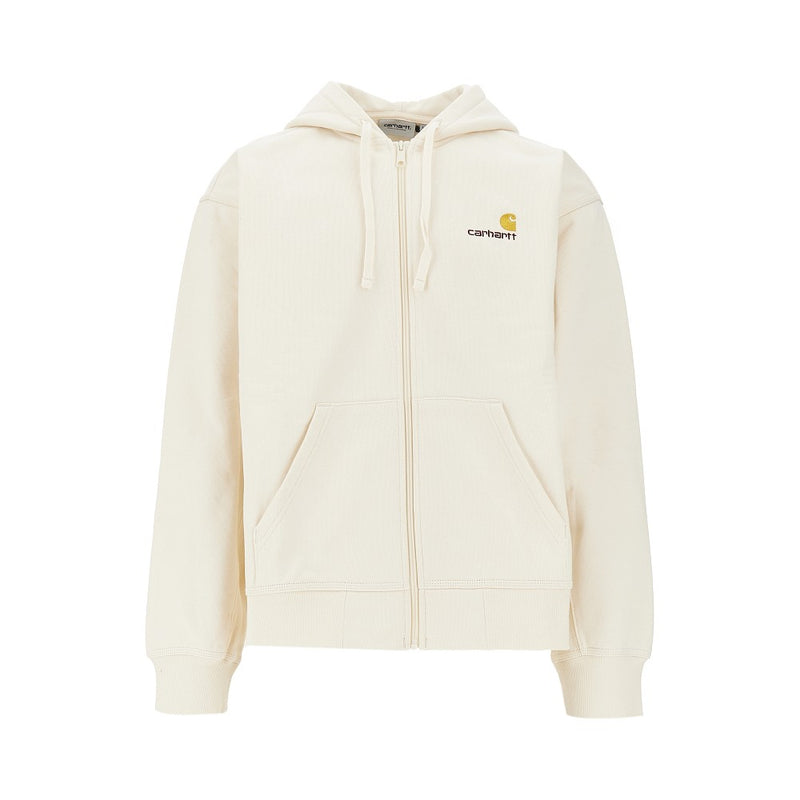 Carhartt WIP Carhartt WIP American Script Full-Zip Hoodie White - World Class Fashion