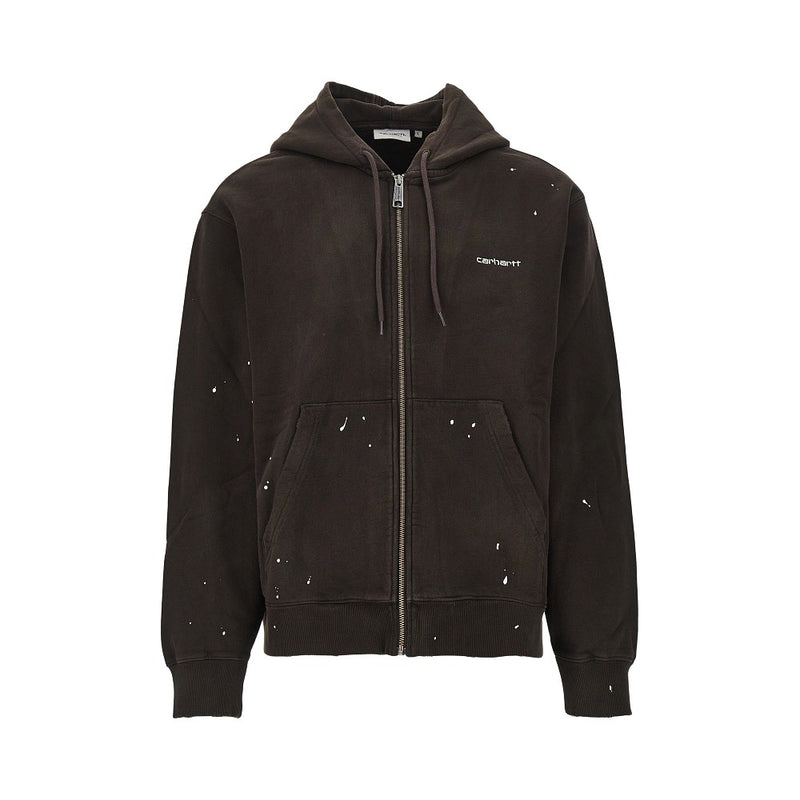 Carhartt WIP Carhartt WIP Painter Full-Zip Hoodie Brown - World Class Fashion