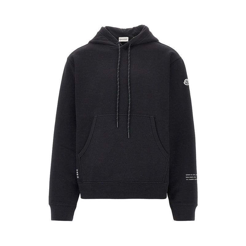 Moncler X Fragment Moncler X Fragment Logo Print Hoodie Black - World Class Fashion