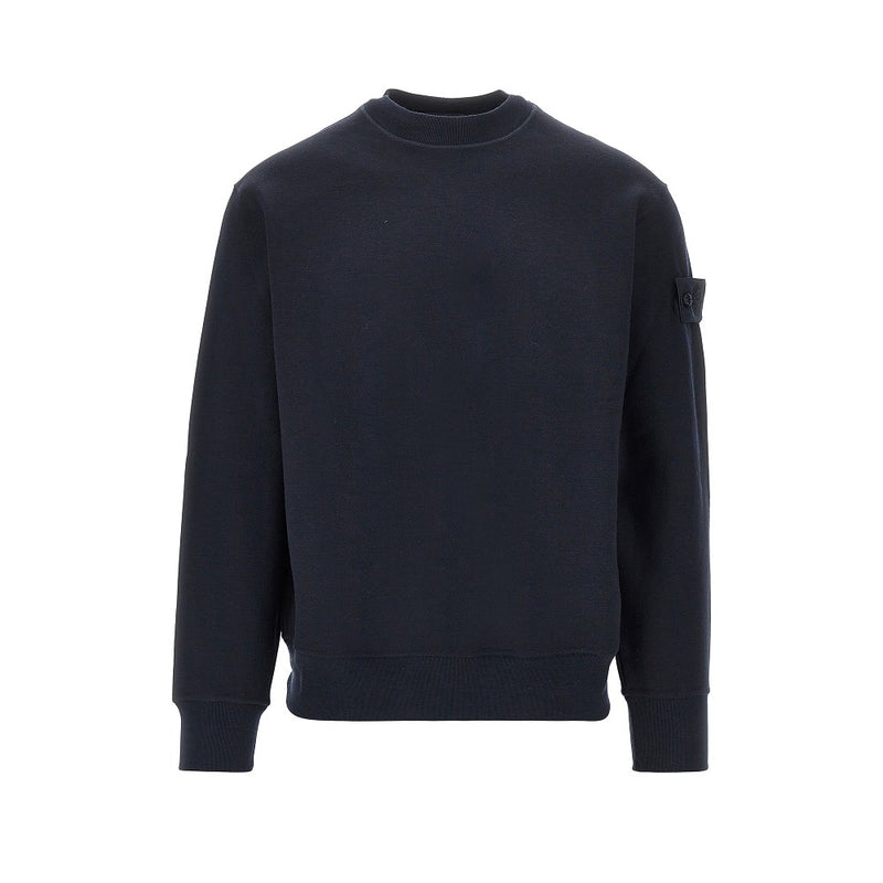 Stone Island Stone Island Cotton Wool Sweatshirt Blue Men - World Class Fashion