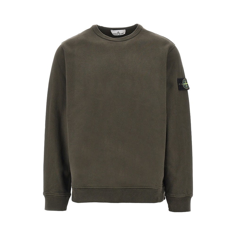 Stone Island Stone Island Crewneck Cotton Sweatshirt Green Men - World Class Fashion