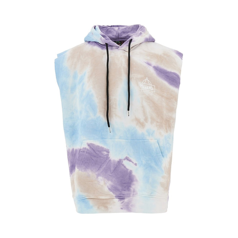 Mauna Kea Mauna Kea 'Beach And Snow' Tie-dye Sleeveless Hoodie Multicolor - World Class Fashion
