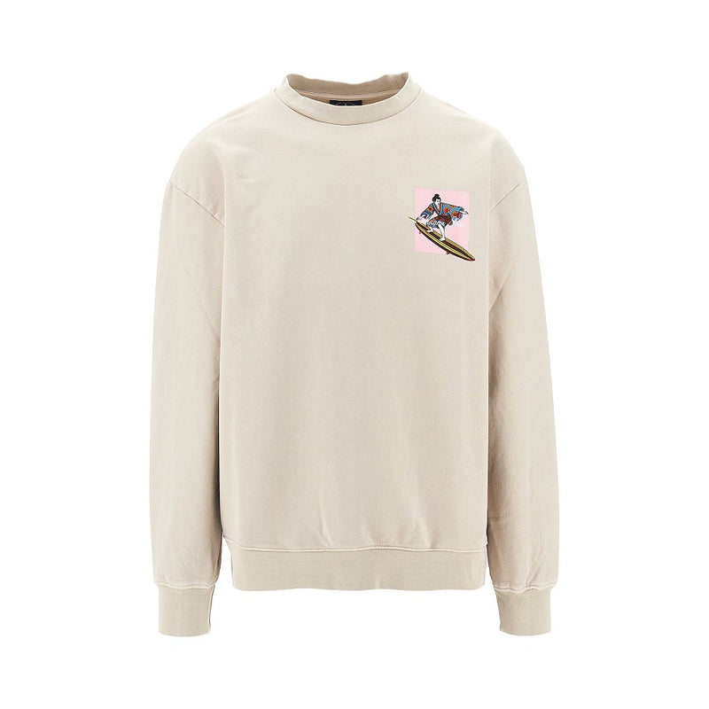 Mauna Kea Mauna Kea Samurai Crewneck Sweatshirt Beige - World Class Fashion