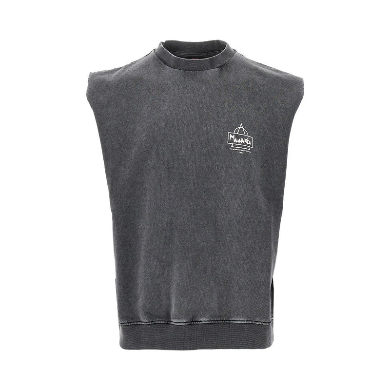 Mauna Kea Mauna Kea Beach And Snow Sleeveless Sweatshirt Black - World Class Fashion