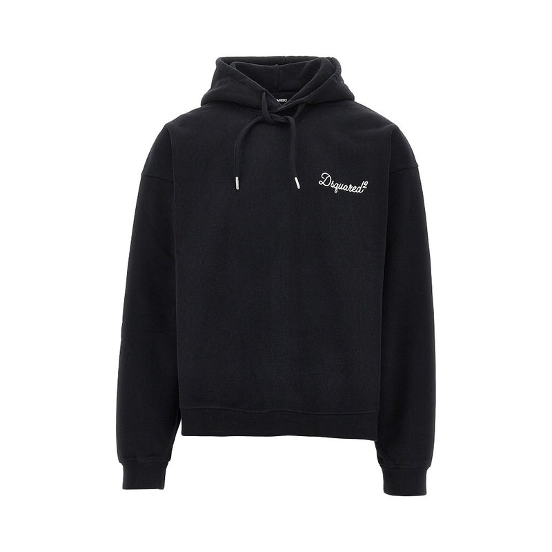 Dsquared2 Dsquared2 Hoodie With Logo Embroidery Black - World Class Fashion