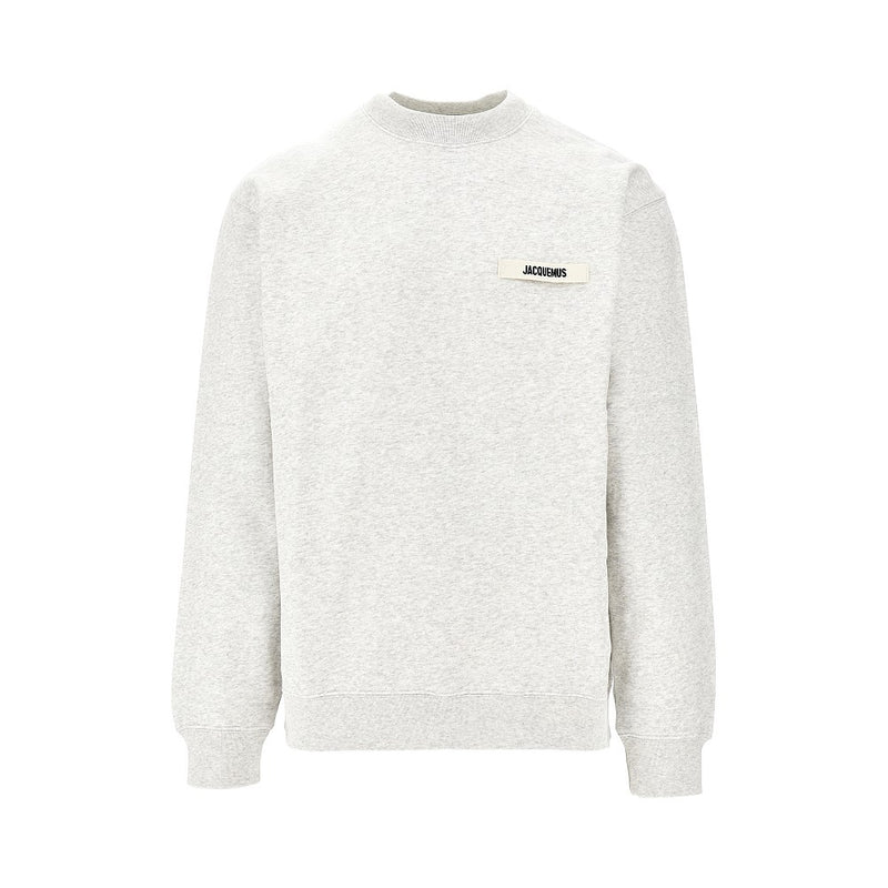 Jacquemus Jacquemus Gros Grain Crewneck Sweatshirt Grey Men - World Class Fashion