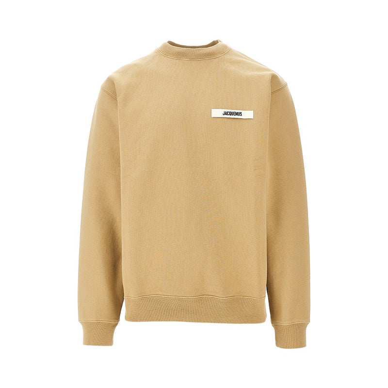 Jacquemus Jacquemus Gros Grain Crewneck Sweatshirt Beige - World Class Fashion