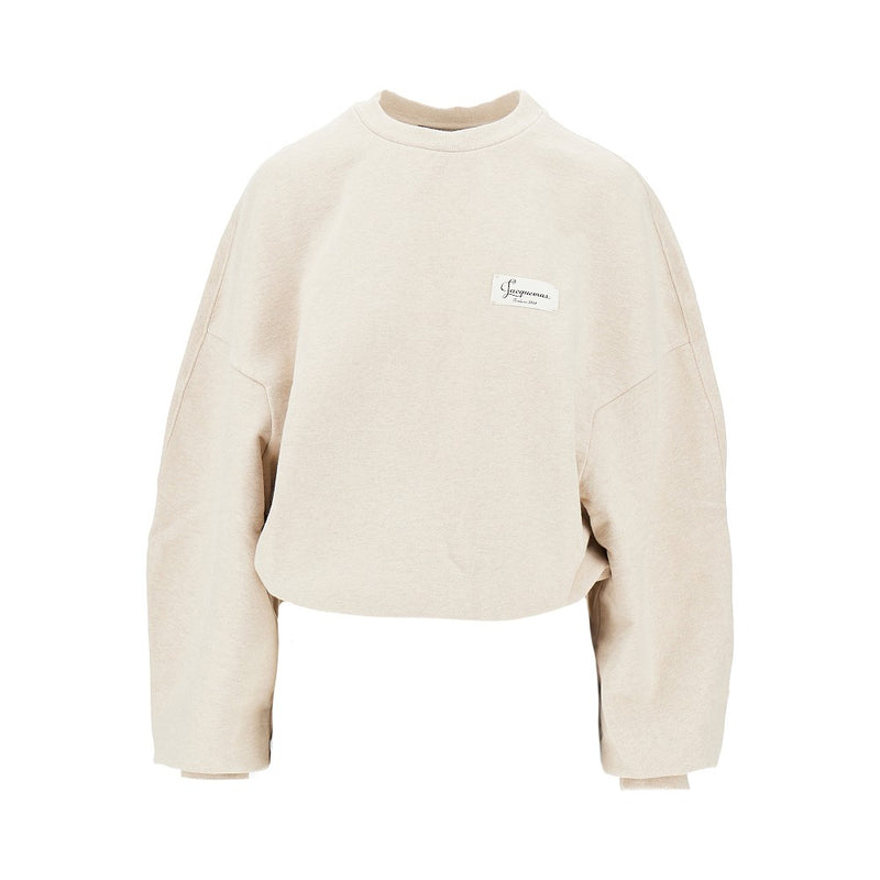 Jacquemus Jacquemus Montaigne Crewneck Sweatshirt Beige Men - World Class Fashion