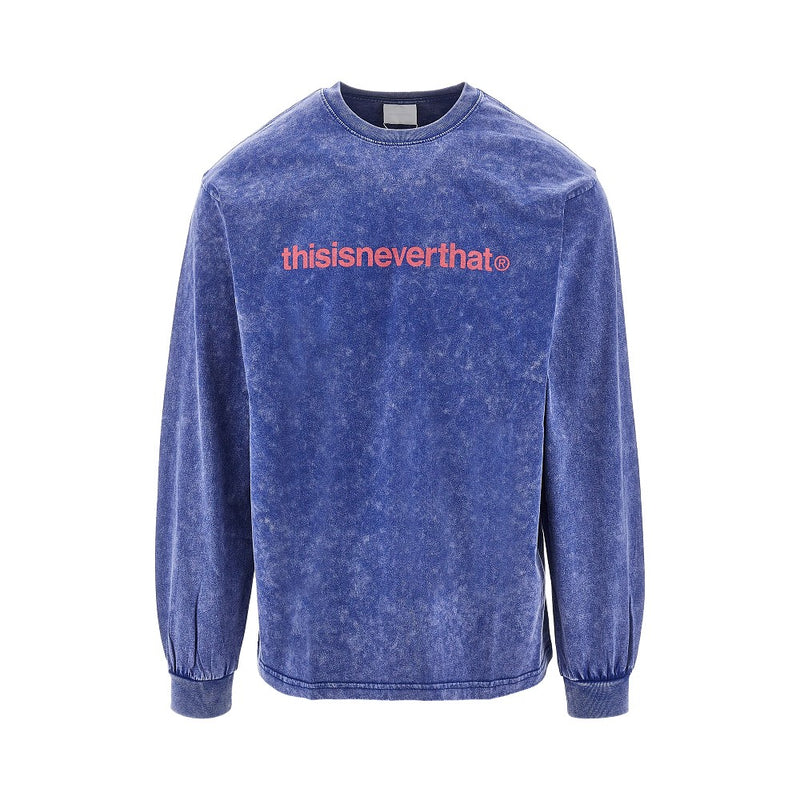 Thisisneverthat Thisisneverthat T-Logo Long-sleeved T-shirt Royal Blue - World Class Fashion