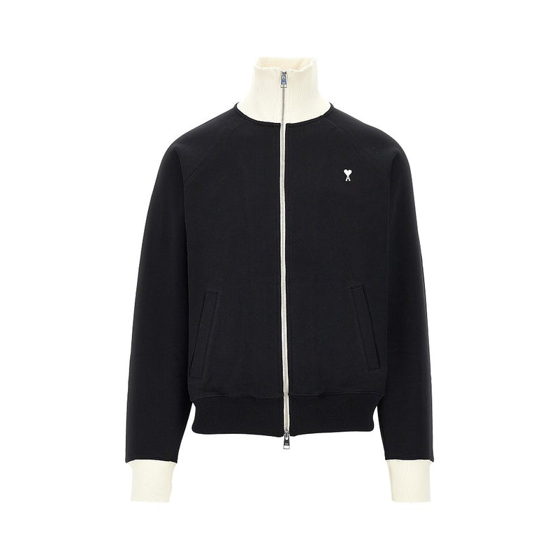 Ami Ami Ami De Coeur Embroidery Full-zip Sweatshirt - World Class Fashion